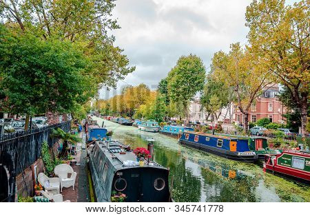 London, Uk - September 5 2015: The Grand Union Canal At Little Venice, Maida Vale, Paddington.