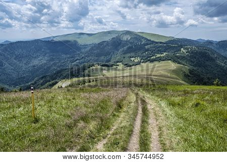 Big Fatra Mountains, Slovak Republic. Seasonal Natural Scene. Travel Destination. Hiking Theme.