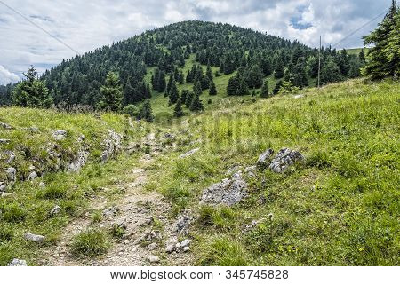 Big Fatra Mountains, Slovak Republic. Seasonal Natural Scene. Travel Destination. Hiking Theme.