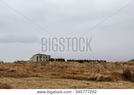 Jeju Island, Korea, January. 6, 2020: Songaksan Mountain Is Beautiful.