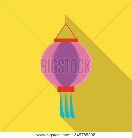Vector Design Of Lantern And Paper Icon. Collection Of Lantern And Ornament Vector Icon For Stock.