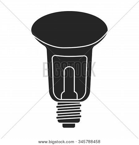 Iight Bulb Vector Icon.black Vector Icon Isolated On White Background Light Bulb.