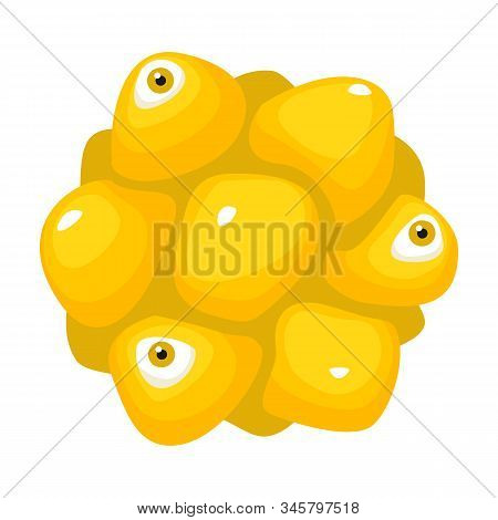 Germ Of Bacteria Vector Icon.cartoon Vector Icon Isolated On White Background Germ Of Bacteria.