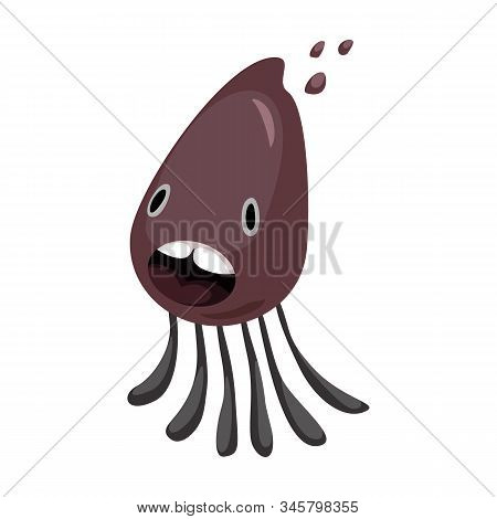 Germ Of Bacteria Vector Icon.cartoon Vector Icon Isolated On White Background Germ Of Bacteria.