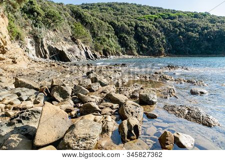 Morning Crystal Water In Tyrrhenian Sea Landscape