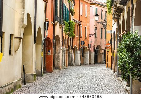 Padova, Italy - Circa September 2018. Beautiful Architecture Of Padova In Sunny Day.