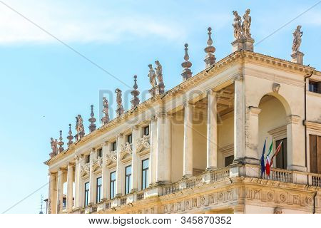 Vicenza, Italy - Circa September 2018. City Museum (palazzo Chiericati) Of Vicenza.