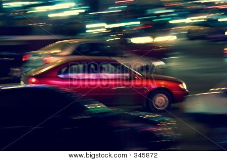 abstrakt Nacht Verkehr
