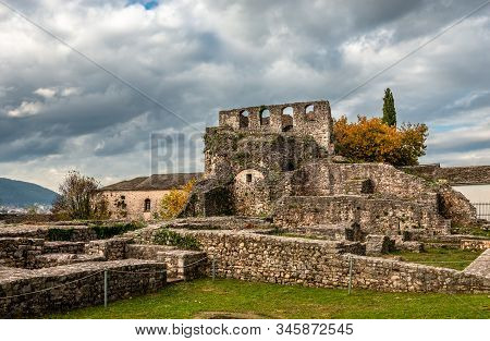 View Of The Remains Of The Acropolis Of Its Kale, The Ottoman Castle In Ioannina, Greece.