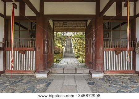 Entrance Of Jojakko-ji Temple, Arashiyama, Kyoto, Japan