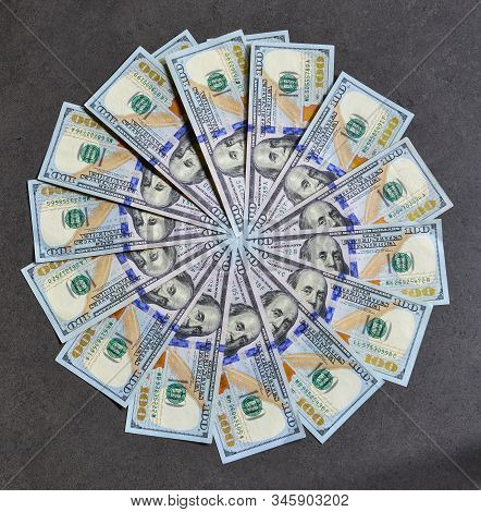100 Us Dollar Billnote Background