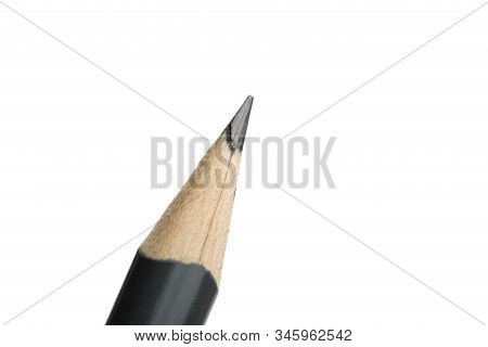 New Amazing Gray Triangular Pencil Isolated
On White Background