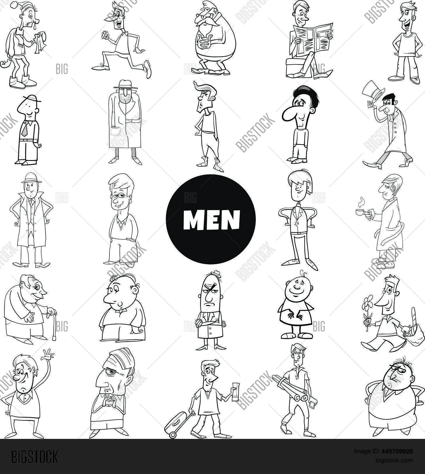 Black White Cartoon Vector & Photo (Free Trial) Bigstock