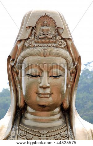 Guan Yin Made Of Brass.
