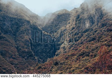 Spectacular Mountain Landscape Covered With Lush Forest.