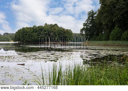 Love Island (meiles Sala) In The Ilge Lake Near Ilzenberg Manor, Rokiskis District, Lithuania