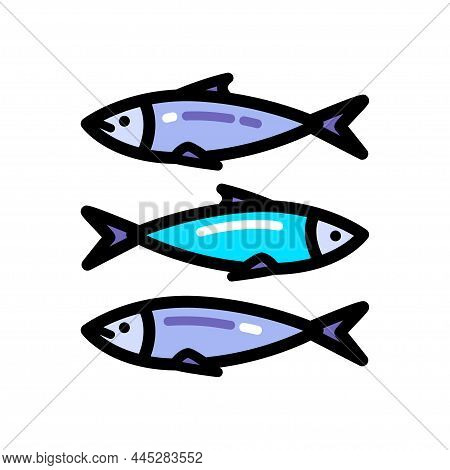 Sea Fish Vector Simple Icons