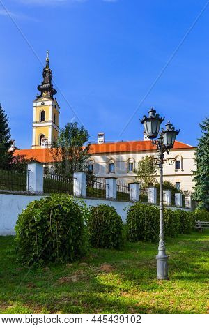 Grgeteg Monastery in Fruska Gora - Serbia - architecture travel background