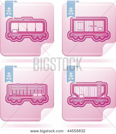 Iparág ikonok: Vasúti közlekedés