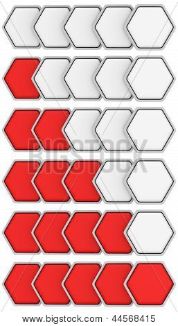 Hexagon betyg Set