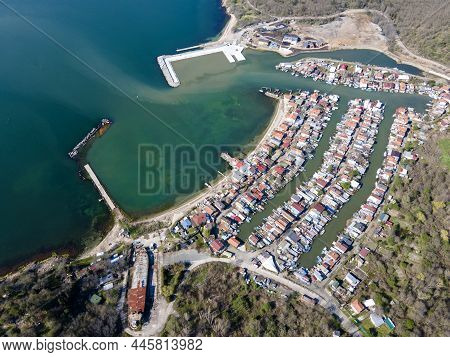 Aerial View Of Chengene Skele - Fishing Village (ribarsko Selishte) Near City Of Burgas, Bulgaria
