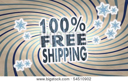 Vintage Wooden 100 Percent Freeshipping Label