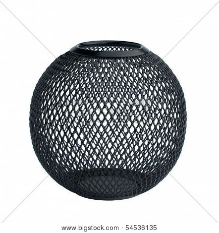Office Trash Basket Isolated On White