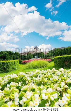 Volksgarten Park At Spring
