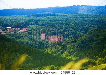 Panorama Of Krivoklat Castle