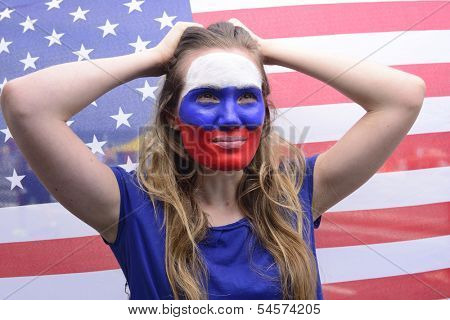 Disappointed american soccer fans.