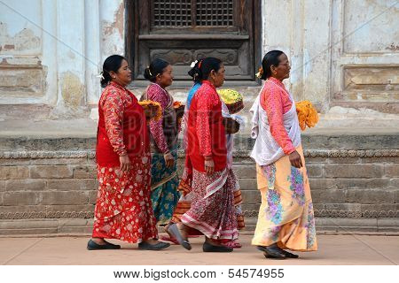 People of Bhaktapur, Nepal