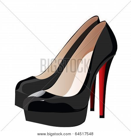 Heels Shoes Woman Vector