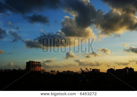 Evening clouds