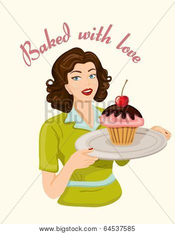Girl and Cupcake