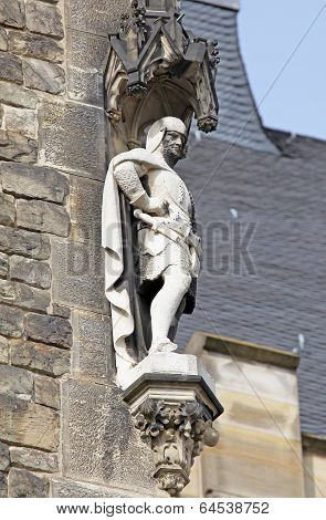 Facade Of Town Hall At Aachen, Germany