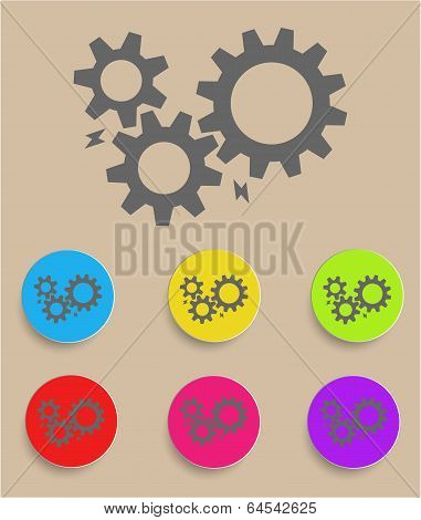 Gears. Vector