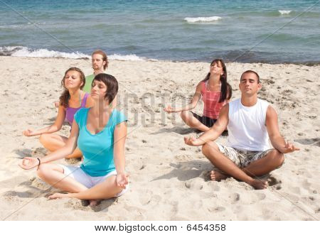 People Meditating