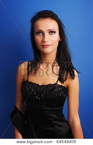 Portrait of an tractive elegant young woman.