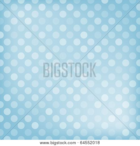 Polka dot blue background. Vector illustration