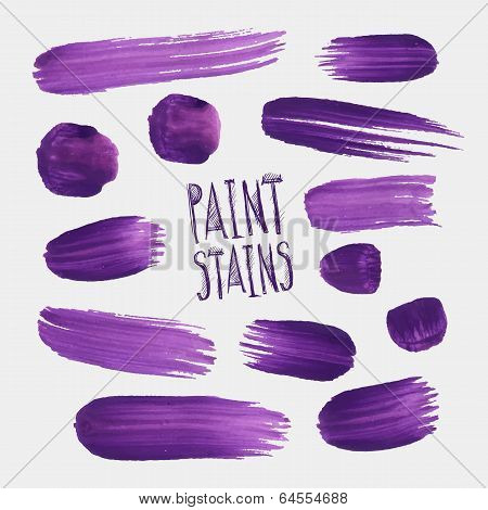 Watercolor circle shape design elements