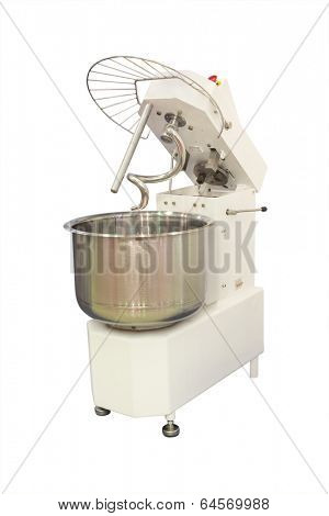 industrial dough mixer under the white background
