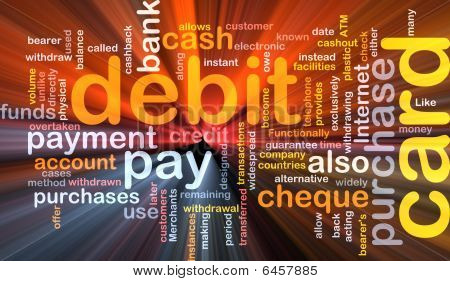 Debit Card Word Sky boks pakke