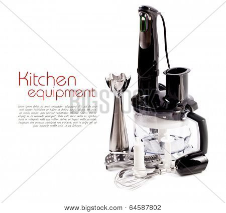 Food processor isolated on a white