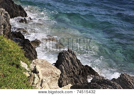 Waves Of The Aegean Sea.