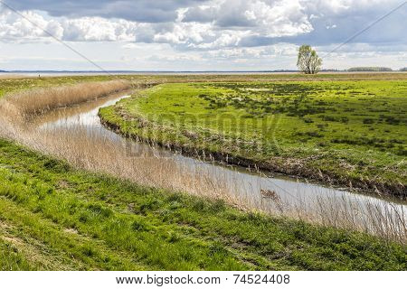Achterwasser In Zinnowitz At Island Of Usedom