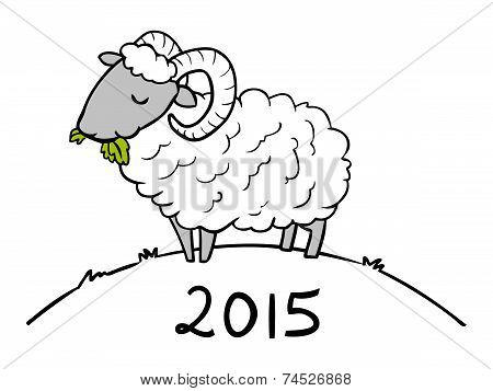 2015 Year Of The Sheep Doodle