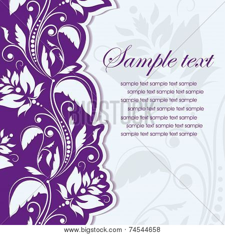 Template frame. Abstract background. Vector illustration