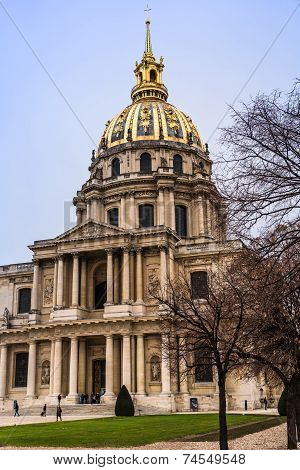 Chapel Of Saint Louis Des Invalides  In Paris.