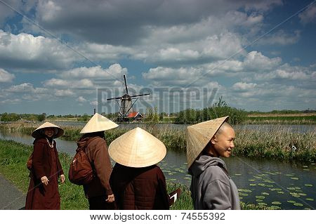 Windmills And Vietnamese On Vacation