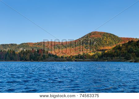 Hill and lake